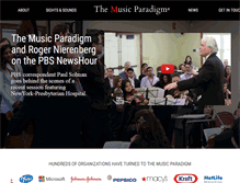 Tablet Screenshot of musicparadigm.com